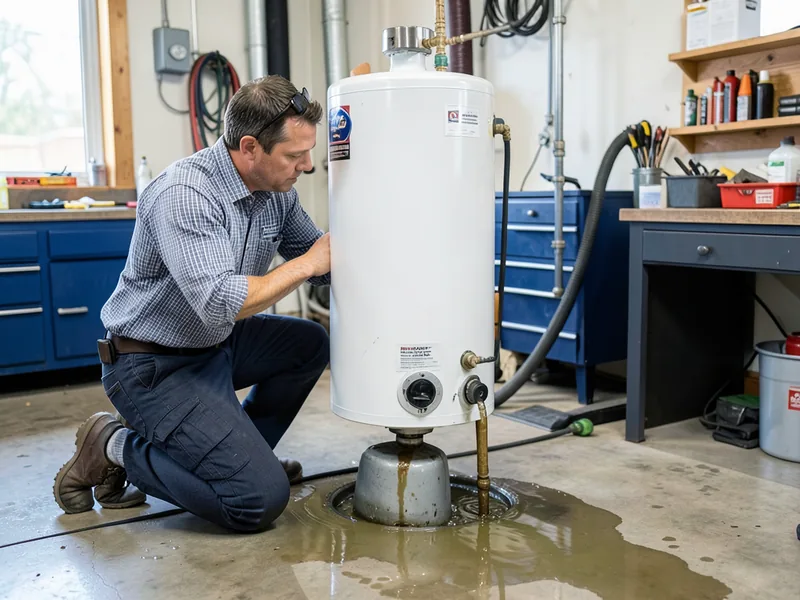 Emergency water heater leak repair in historic Florence AZ home