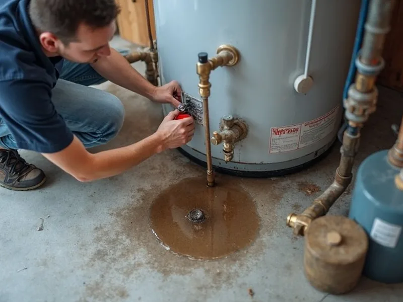 Emergency water heater leak repair in a Higley AZ home